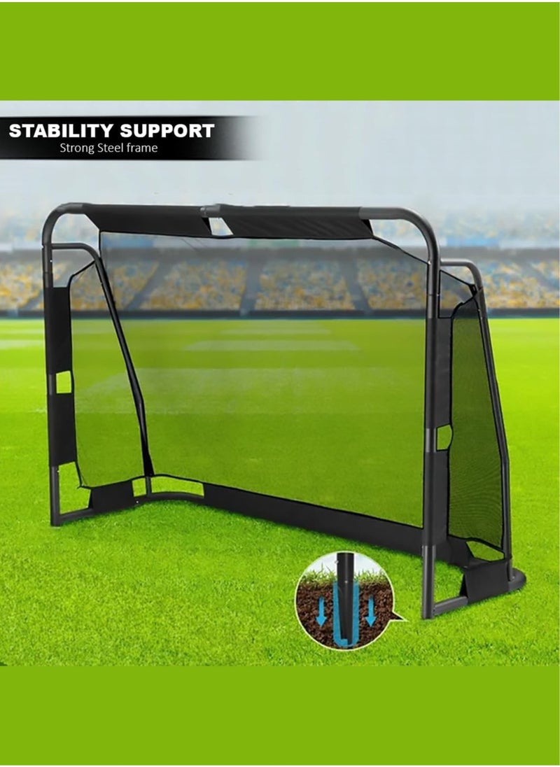 Sky Land Soccer Goals for Backyard, Portable Football Goal Training Equipment, Sports Soccer Net for Toddler, Kids and Youth Outdoor Games with Carry Bag  - Image 5
