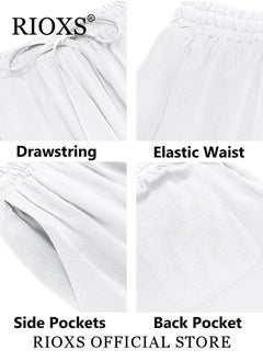 RIOXS Men's Button-Down Shirts, Casual 2 Piece Outfits with Pockets, Lightweight, Breathable Beach Outfit, Crafted from High-quality Cotton Linen Blend, Perfect for Daily Wear, Sports, Party, Fitness, Working or Traveling  - Image 4