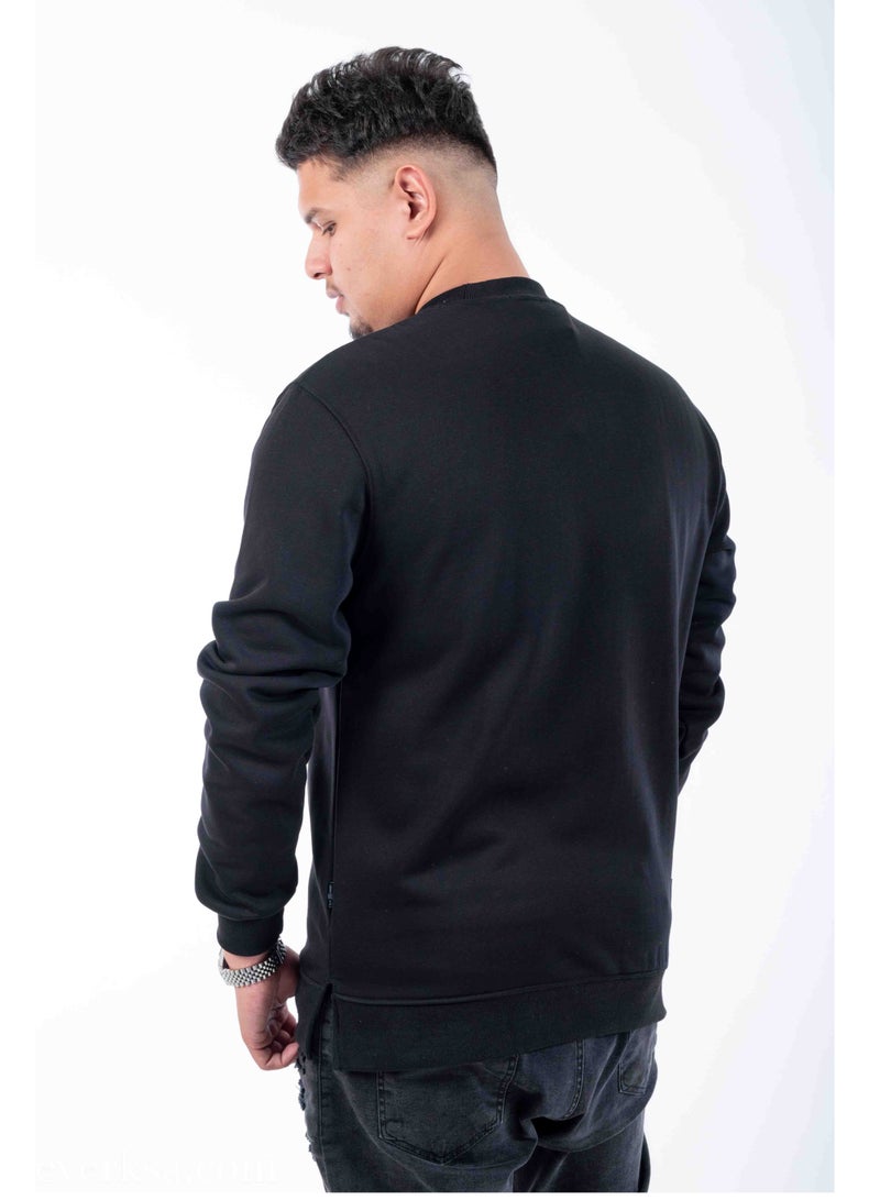 Everest Black Men's Sweater  - Image 2