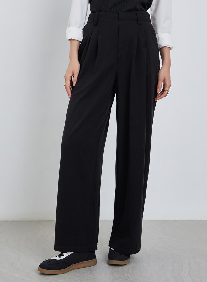 Take Two Women Black High Rise Trousers - Image 2