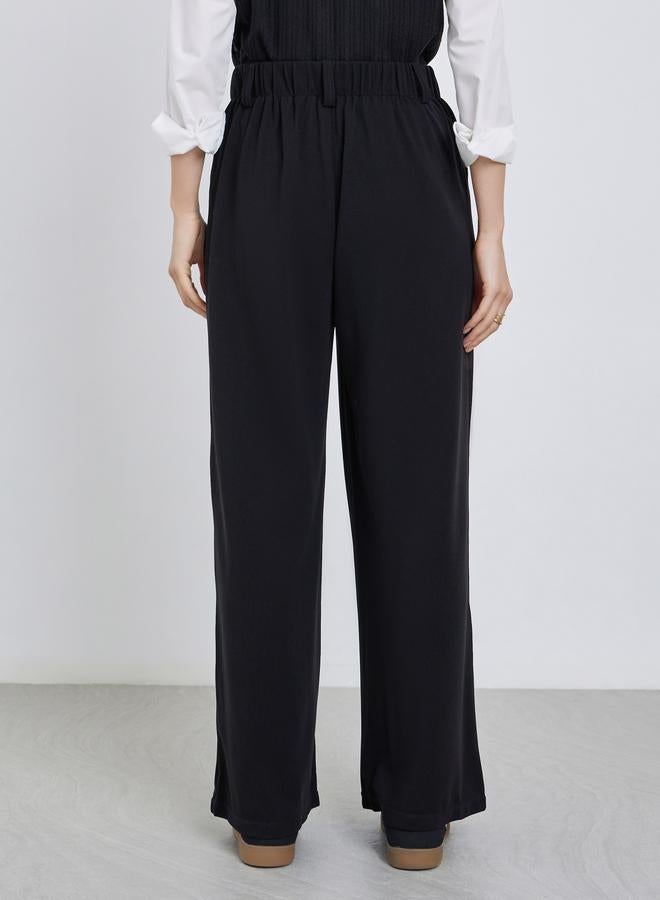 Take Two Women Black High Rise Trousers - Image 4