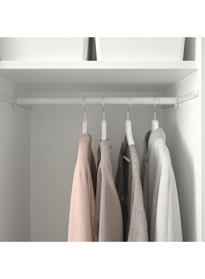 erorex Clothes rail + 2 suspension rails, adjustable/white, 60-100x55 cm - Image 2