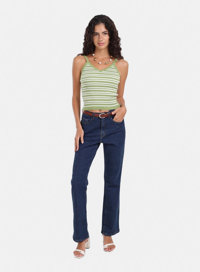 Carina Slim Fit Striped Top - Image 5
