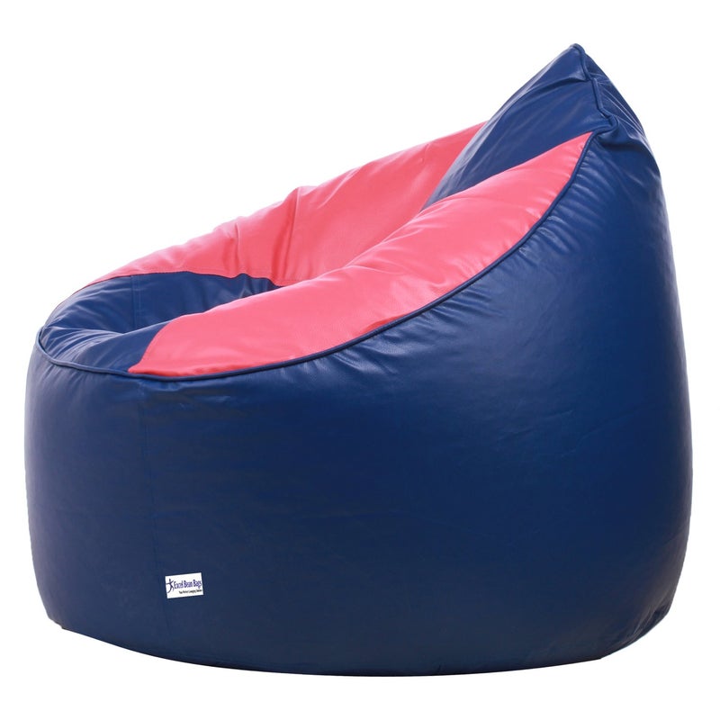 SATTVA Classy.Elegant.Stylish SATTVA ClassyElegantStylish Mudha Sofa Bean Bag XXXL Cover Only Without Beans Dual Colour Royal Blue Pink  - Image 2