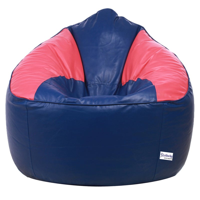 SATTVA Classy.Elegant.Stylish SATTVA ClassyElegantStylish Mudha Sofa Bean Bag XXXL Cover Only Without Beans Dual Colour Royal Blue Pink  - Image 1