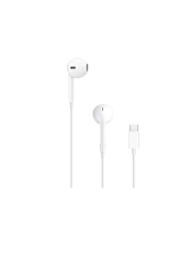 High-Resolution Wired Earphones with USB-C Port Compatible with the IP Pro Max, White - Image 1