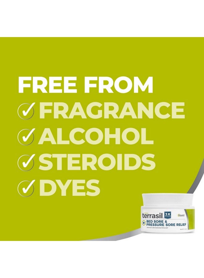 terrasil Bed Sores Treatment Cream & Pressure Sores Cream - Natural Ingredients for Healing of Bed Sores, Pressure Sores, Ulcers, Wounds, 3X Action for Soothing Relief (1.5 oz jar) - Image 4