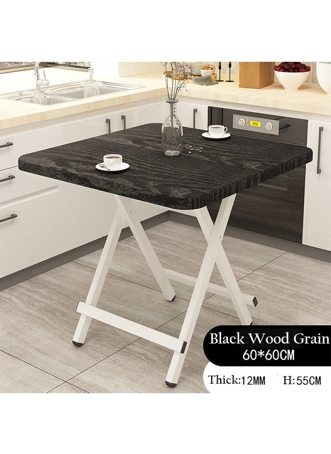 Folding Table Outdoor Dining Table Portable Camping Table Home Bedroom Rental House Square Table(60*60CM)