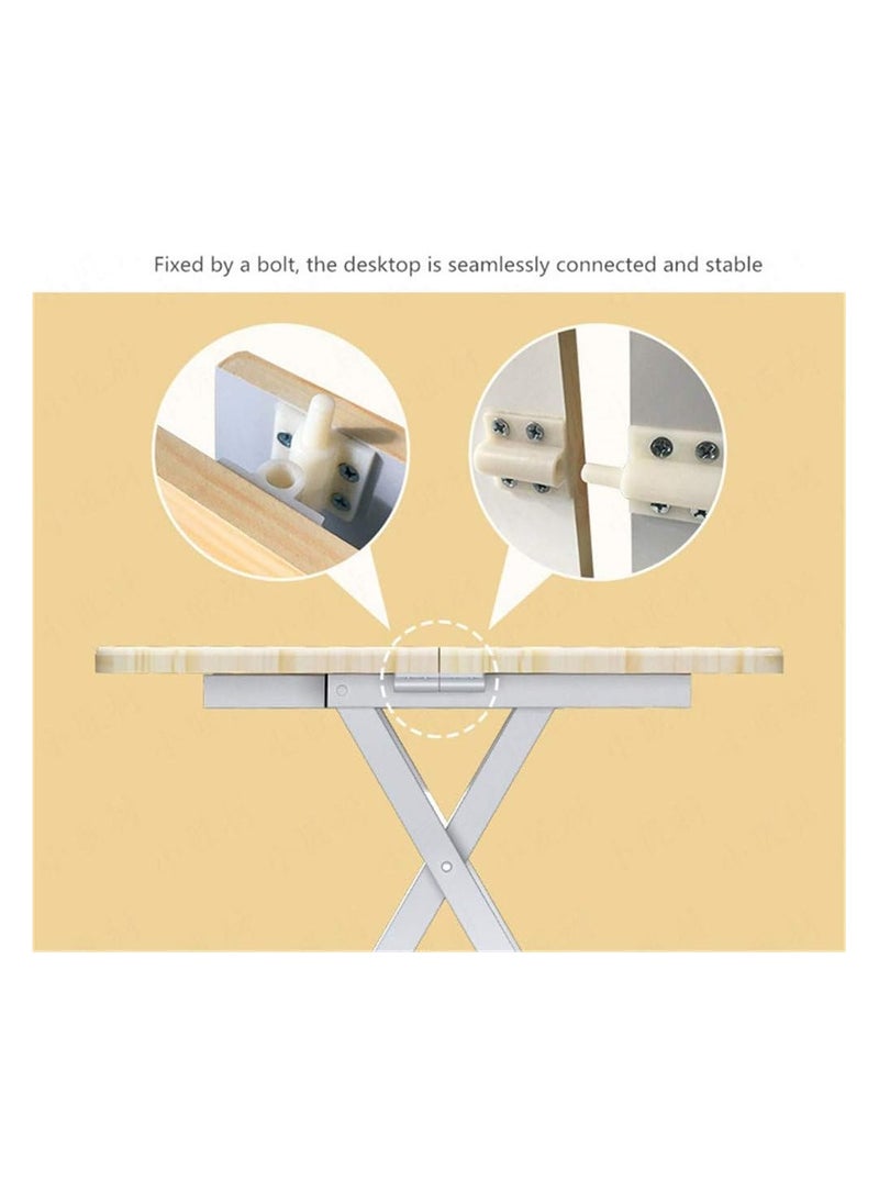 Folding Table Outdoor Dining Table Portable Camping Table Home Bedroom Rental House Square Table(60*60CM)