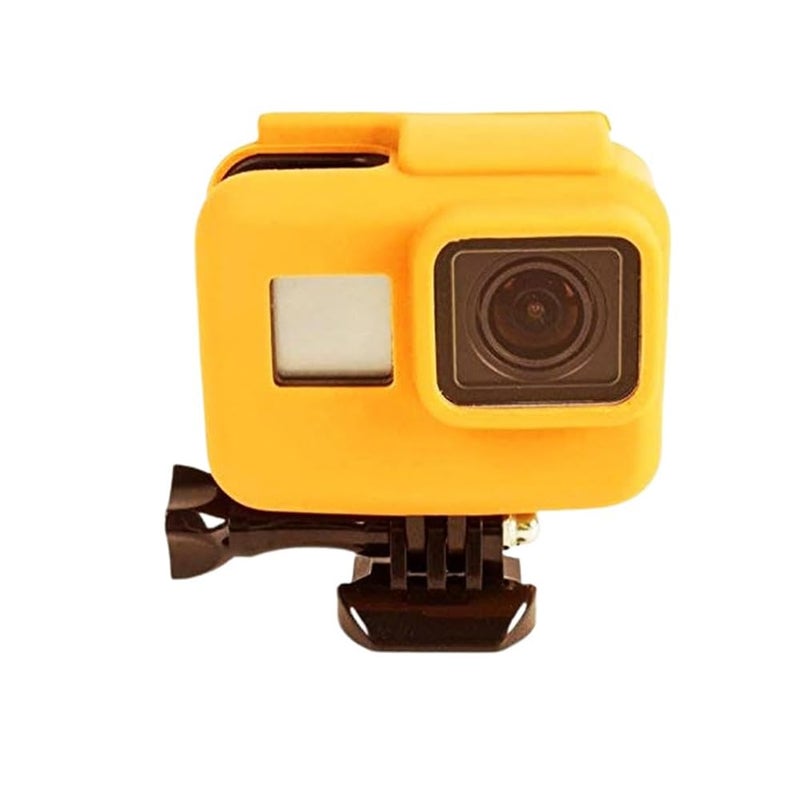 Action Pro Silicone Cover Side Frame Case Compatible with GoPro-5/6/7(Orange) - Image 2