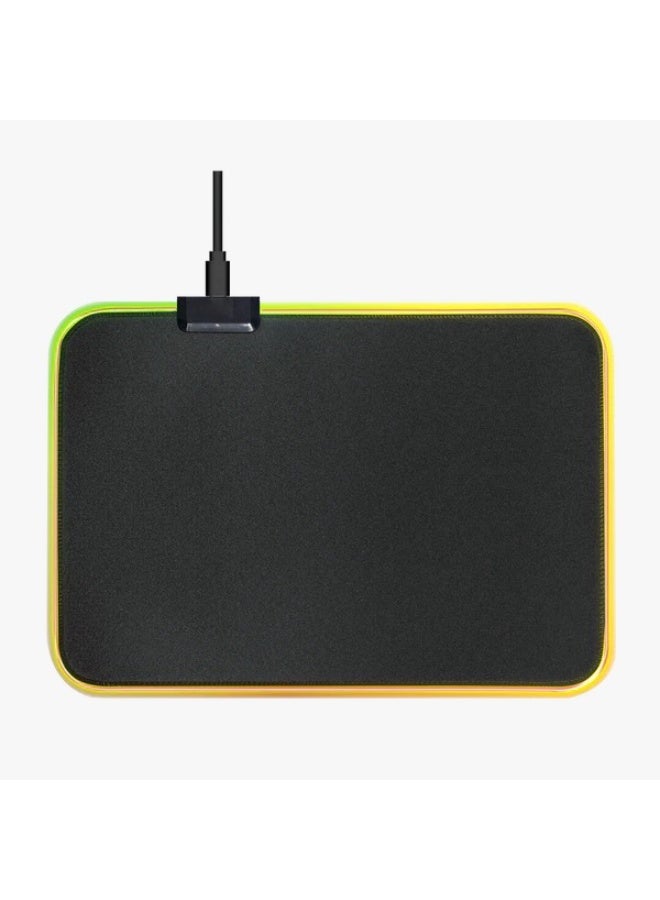 GAMMA B-350 RGB Gaming Mouse Pad | 250×350mm Soft Cloth Surface | LED Edge Lighting | Non-Slip Rubber Base | USB Powered - Image 2