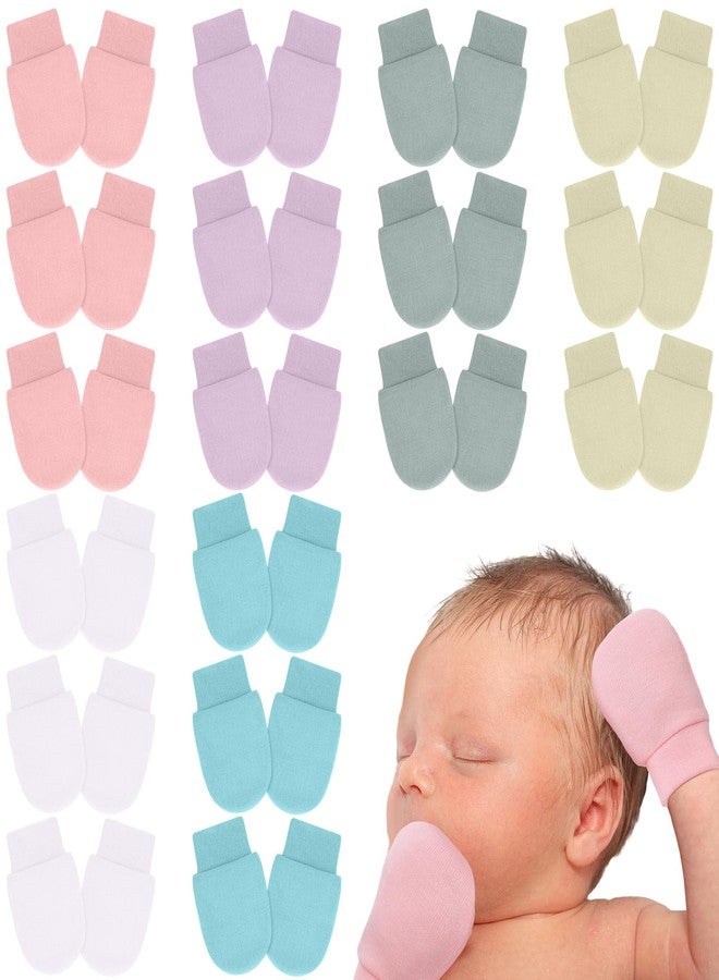 Twistover 18 Pairs Baby Preemie Mittens Newborn Mittens No Scratch Cotton Premature Gloves for Nicu Boys Girls Gifts(Bright Color) - Image 1