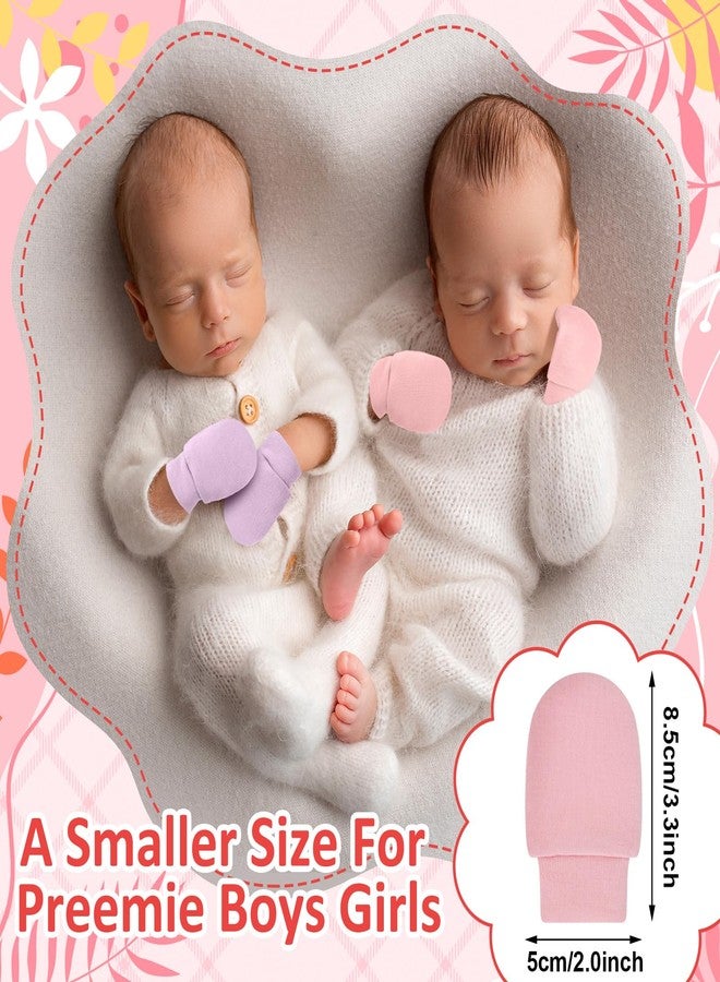 Twistover 18 Pairs Baby Preemie Mittens Newborn Mittens No Scratch Cotton Premature Gloves for Nicu Boys Girls Gifts(Bright Color) - Image 3