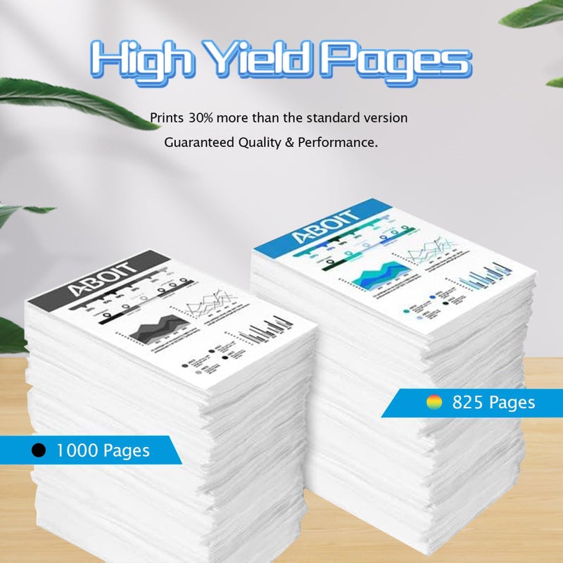 High Yield Multicolor Ink Cartridge Replacement Combo Pack Normal Size - Image 4