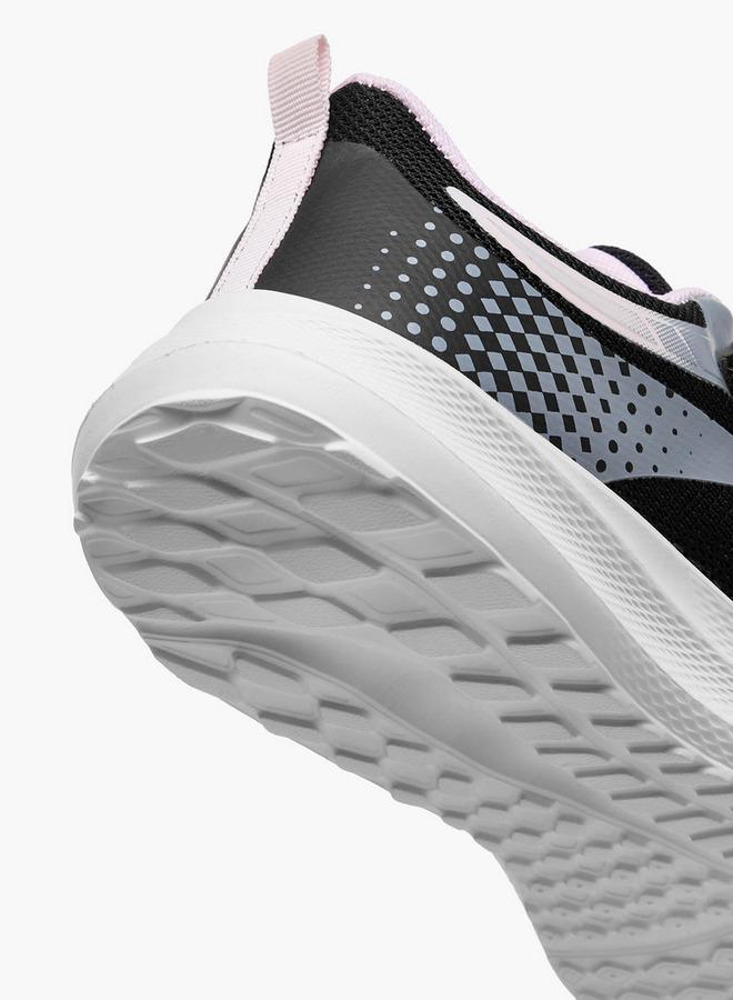 Kappa Girls Logo Print Hook and Loop Sports Shoes - Image 5