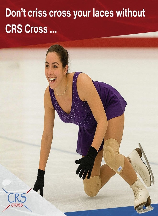 CRS Cross Gel Knee Pads for Ice Skating. 2 Gel Sleeve Knee Pad with Custom Padding for Cushion, Support and Protection of Kneecap / Patella for Figure Skating, Roller, Volleyball, Dance, and Cheer. (Small) - Image 5