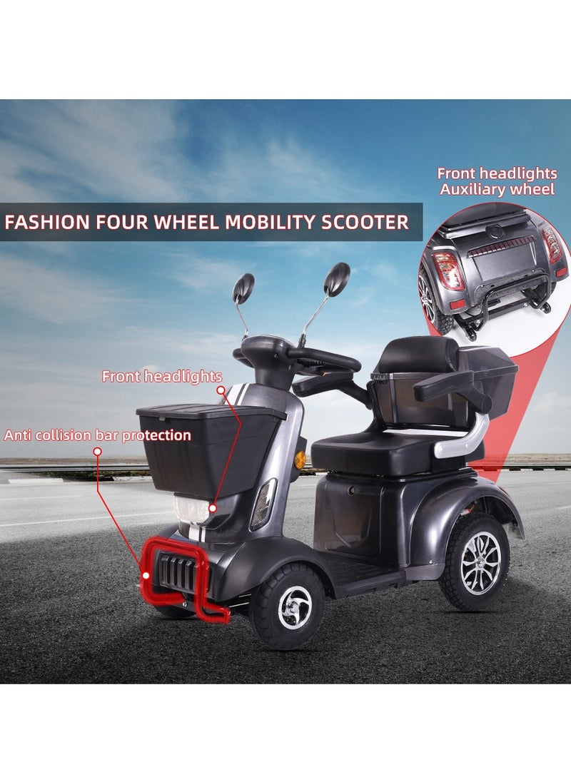 Cool Baby - Heavy Duty 4-Wheels Mobility Scooter, 418 lb Capacity Large Wheelchair for Seniors, Adults, Magnetic Brake, No Assemble Required - Image 1