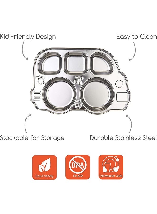 Innobaby Din Din Smart Stainless Divided Platter - Image 2
