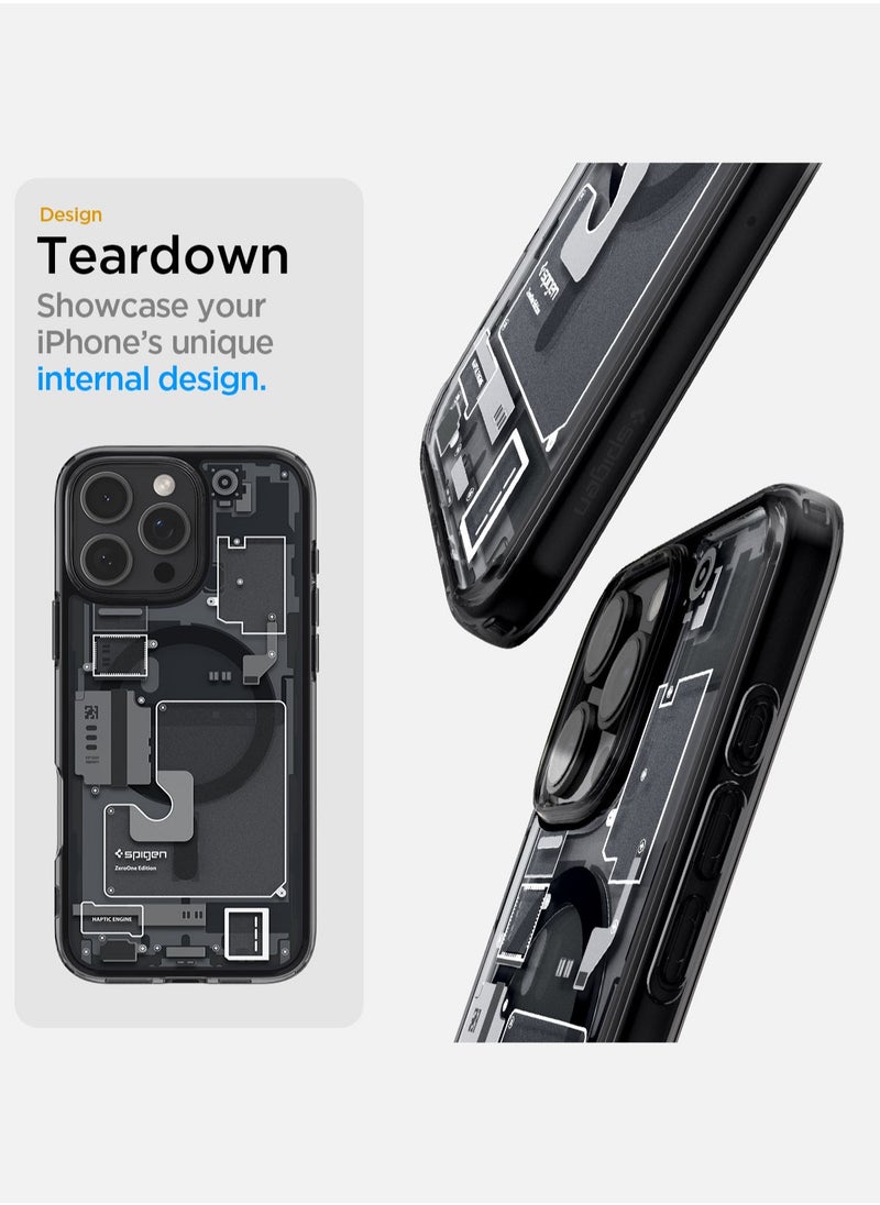 Spigen - غطاء حماية Ultra Hybrid MagFit لهاتف iPhone 16 Pro Max مزود بـ MagSafe (2024) - Zero One - Image 1