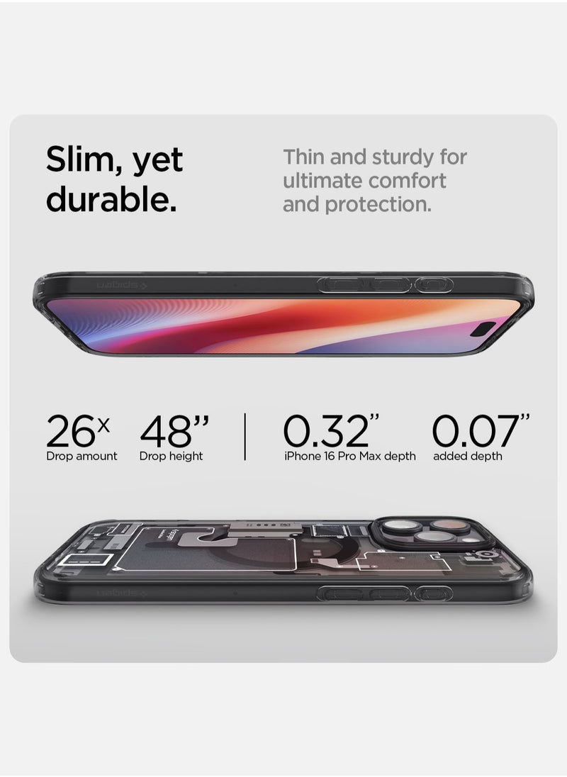 Spigen - غطاء حماية Ultra Hybrid MagFit لهاتف iPhone 16 Pro Max مزود بـ MagSafe (2024) - Zero One - Image 1