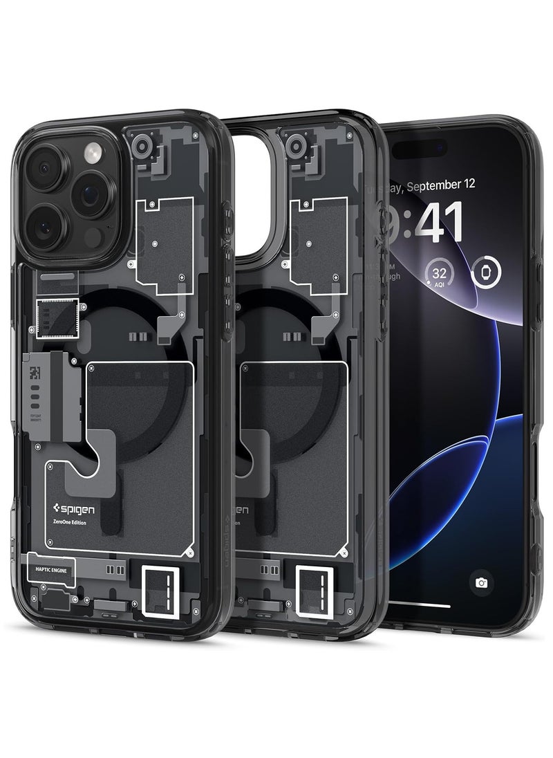 Spigen - غطاء حماية Ultra Hybrid MagFit لهاتف iPhone 16 Pro Max مزود بـ MagSafe (2024) - Zero One - Image 1