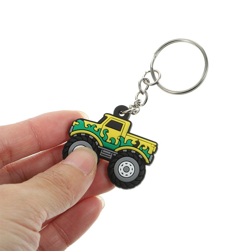 12pcs Cute Off Road Vehicle Keychain Kawaii Mini Car Key Cartoon Keychain Accessories For Backpack Chains For Car Keys - Image 5