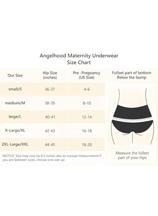 6-Pack Cotton Panpies, Maternity Pants, Women's Multicolor Pants Size M - Image 4
