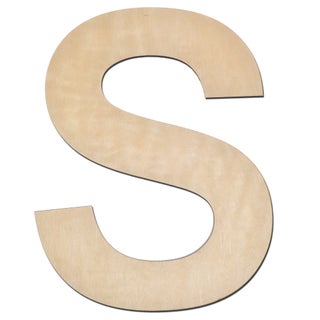 12 Inch Wooden Letter S 14 Inch Thick Large Unfinished Wood Letter for Home Wall Decor DIY Crafts - pzsku/Z47BD1F7D5D286511E898Z/45/1752047993/1ba58390-36d3-4e96-9319-45e620d50ae8