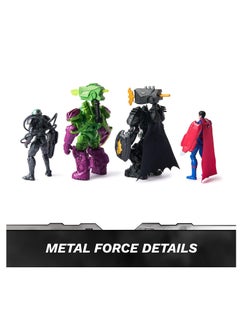 DC DC Metal Force Team Up Brainiac And Lex Luthor VS Batman And Superman Action Figures  - Image 3