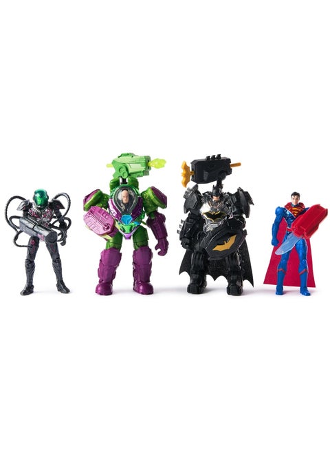 DC Metal Force Team Up Brainiac And Lex Luthor VS Batman And Superman Action Figures