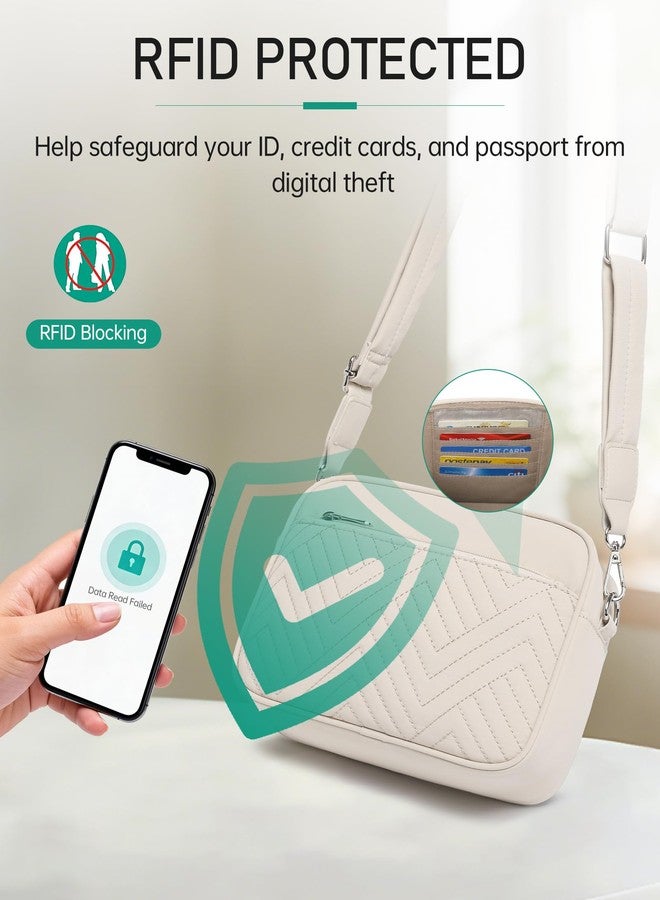 BAVERGE حقيبة كروس صغيرة للنساء، حقيبة مبطنة منفوخة بحزام على شكل جيتار، حقيبة كتف خفيفة الوزن، هدايا - Image 5