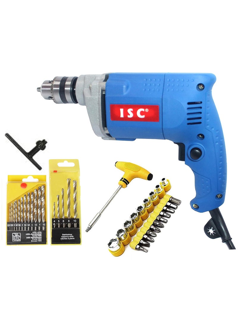 ISC ISC Combo TBar Powerful Electric Drill Machine 10mm 2600 RPM 350W 220V 50Hz  - Image 1
