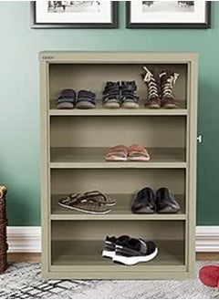 RIGID Steel Shoe rack without Door Beige 90x60x40cm  - Image 1