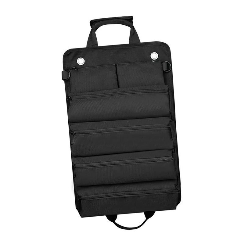 Large Portable Roll Tool Bag For Mechanics And Electricians With Multiple Compartments Oxford Material - Image 2