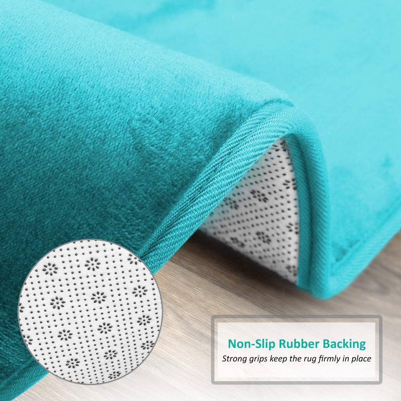 Clara Clark Bathroom Contour Rug  Ultra Soft Non Slip and Cozy  Velvet Memory Foam Toilet U-Shaped Bath Mat - Image 5
