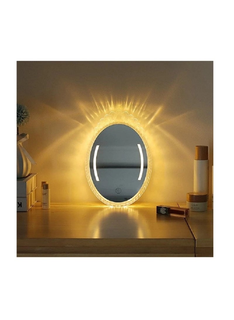 Generic - Rechargeable makeup Led mirror ABS+GLASS (30 x 20) cm - Image 1