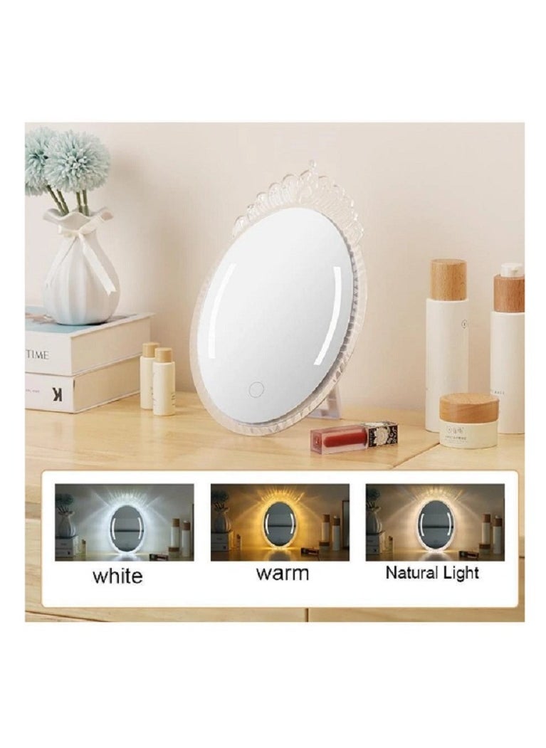 Generic - Rechargeable makeup Led mirror ABS+GLASS (30 x 20) cm - Image 1