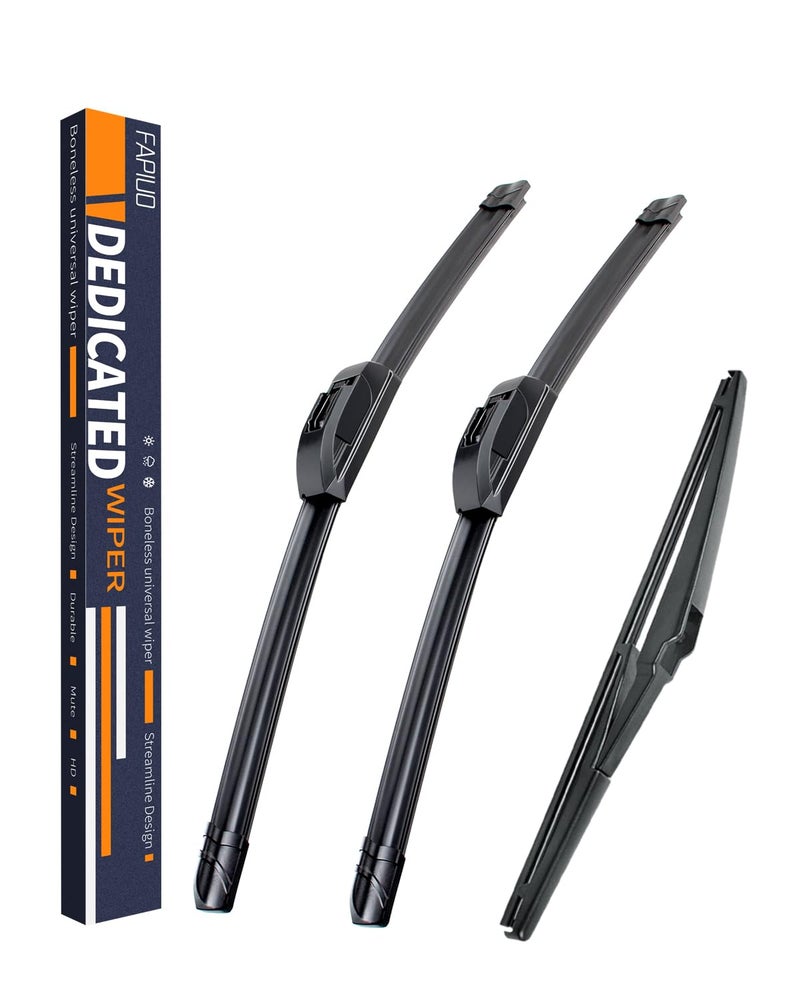 Replacement for Lexus RX350 20102015RX450h 20102015 Silent Wipers FAPIUO Front and Rear Windshield Wipers 262216 Full Blade Set 3 Pack