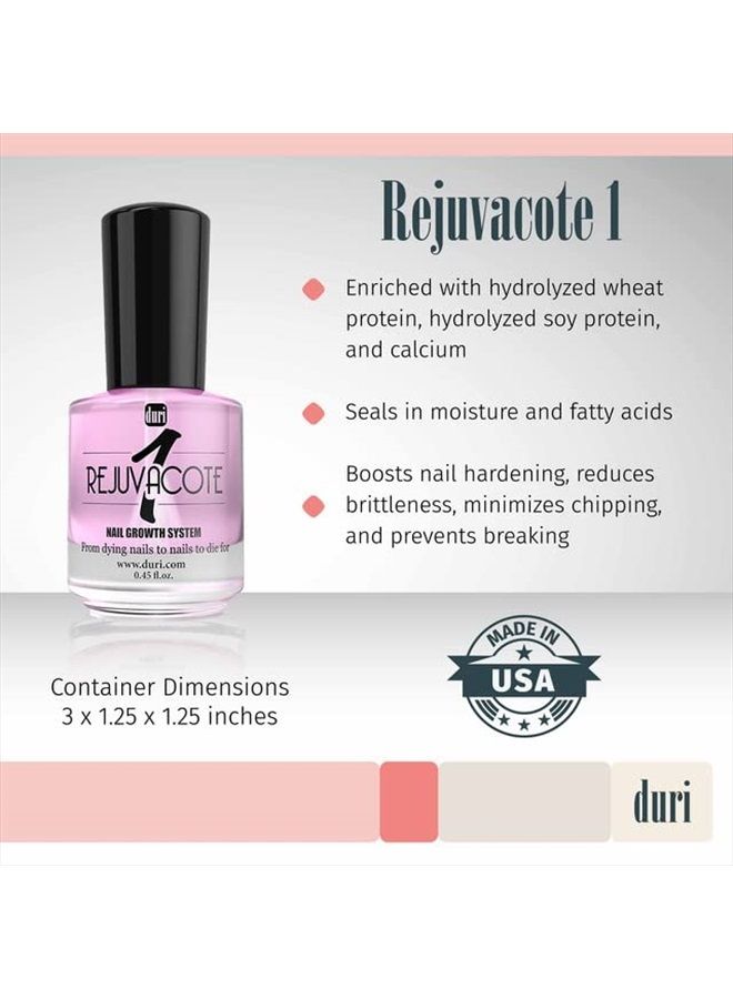 duri Rejuvacote 1 Nail Growth System and duri Drop'n Go Polish Drying Drops Combo - Image 5