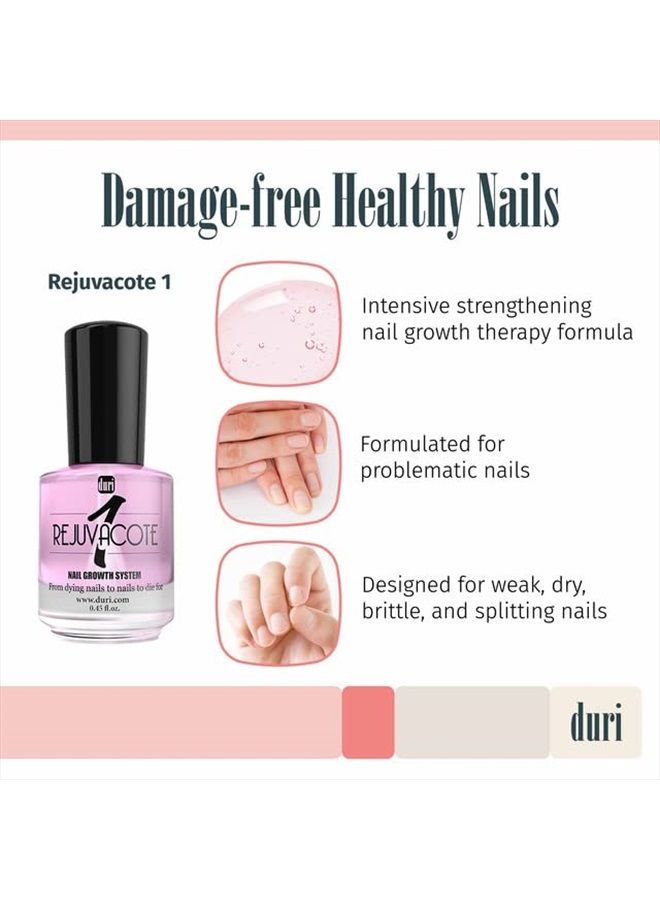 duri Rejuvacote 1 Nail Growth System and duri Drop'n Go Polish Drying Drops Combo - Image 3