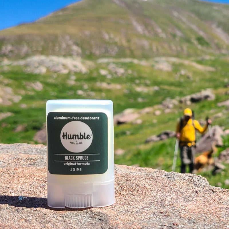 HUMBLE SIMPLE AND TRUE. HUMBLE BRANDS Original Formula Aluminum-free Deodorant. Long Lasting Odor Control with Baking Soda and Essential Oils, Black Spruce, Full & Travel Pack - Image 4