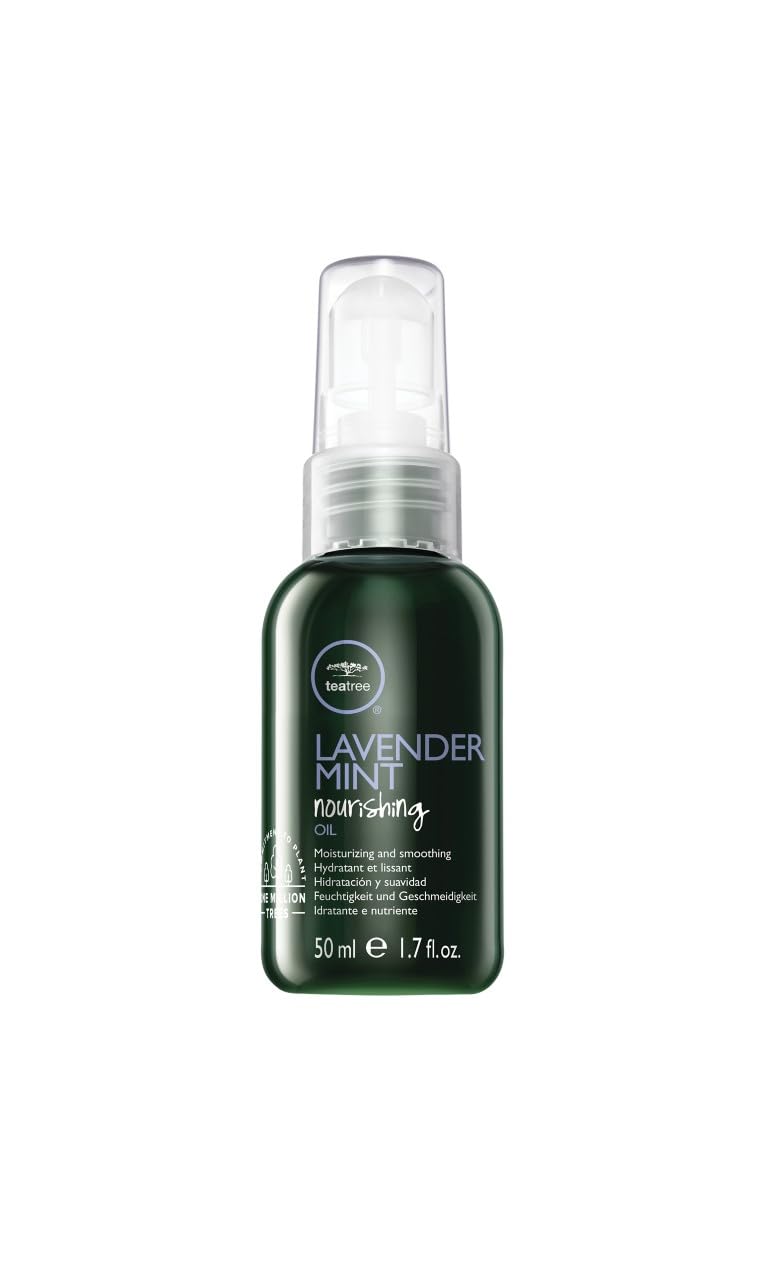 Tea Tree Lavender Mint Nourishing Oil MultiBenefit Treatment Oil Moisturizing  Smoothing For Coarse Curly  Dry Hair 17 fl oz