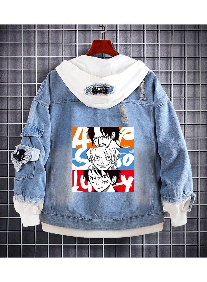KUYING New One Piece Casual Loose Denim Jacket  - Image 1