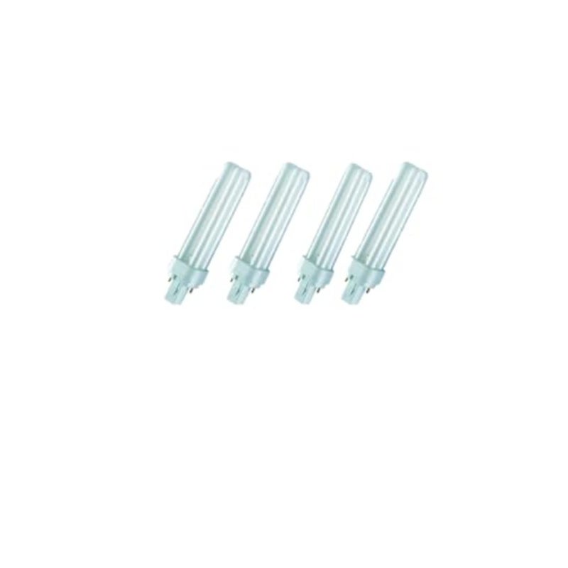 Osram- Osram Dulux D Home Decorative Durable Fluorescent Lamp G24D-2 18W 840 4000K 1200Lm 2 Pin Pack Of 4, Luminous Flux - Cool White - Image 3