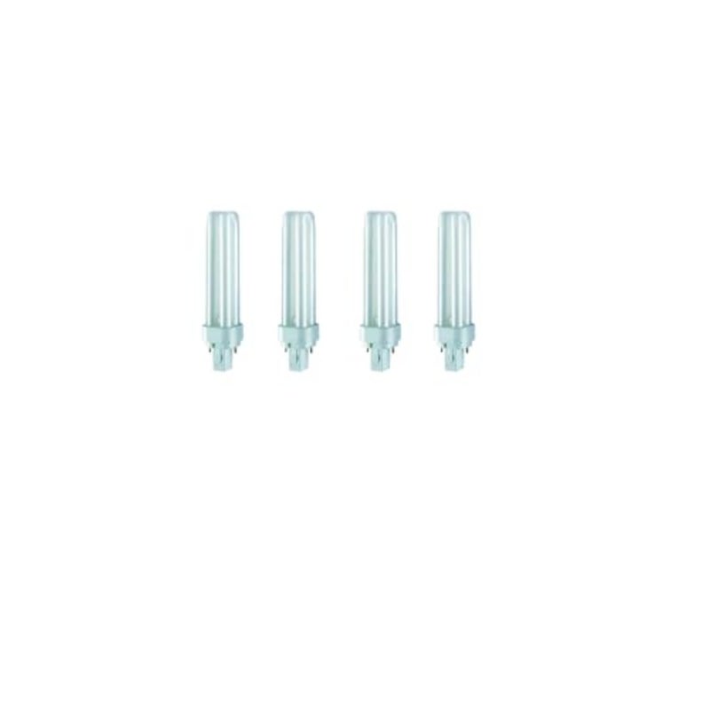 Osram- Osram Dulux D Home Decorative Durable Fluorescent Lamp G24D-2 18W 840 4000K 1200Lm 2 Pin Pack Of 4, Luminous Flux - Cool White - Image 1