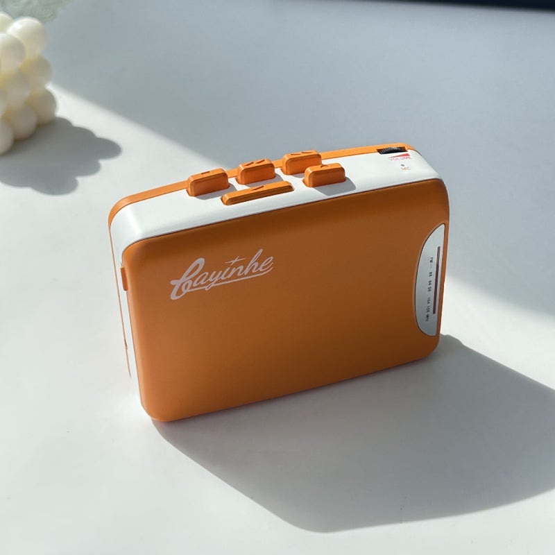 Bayin Box Transparent Retro Tape Recorder Portable Recorder Walkers Headphones Play Tape Recording Sale - Image 1