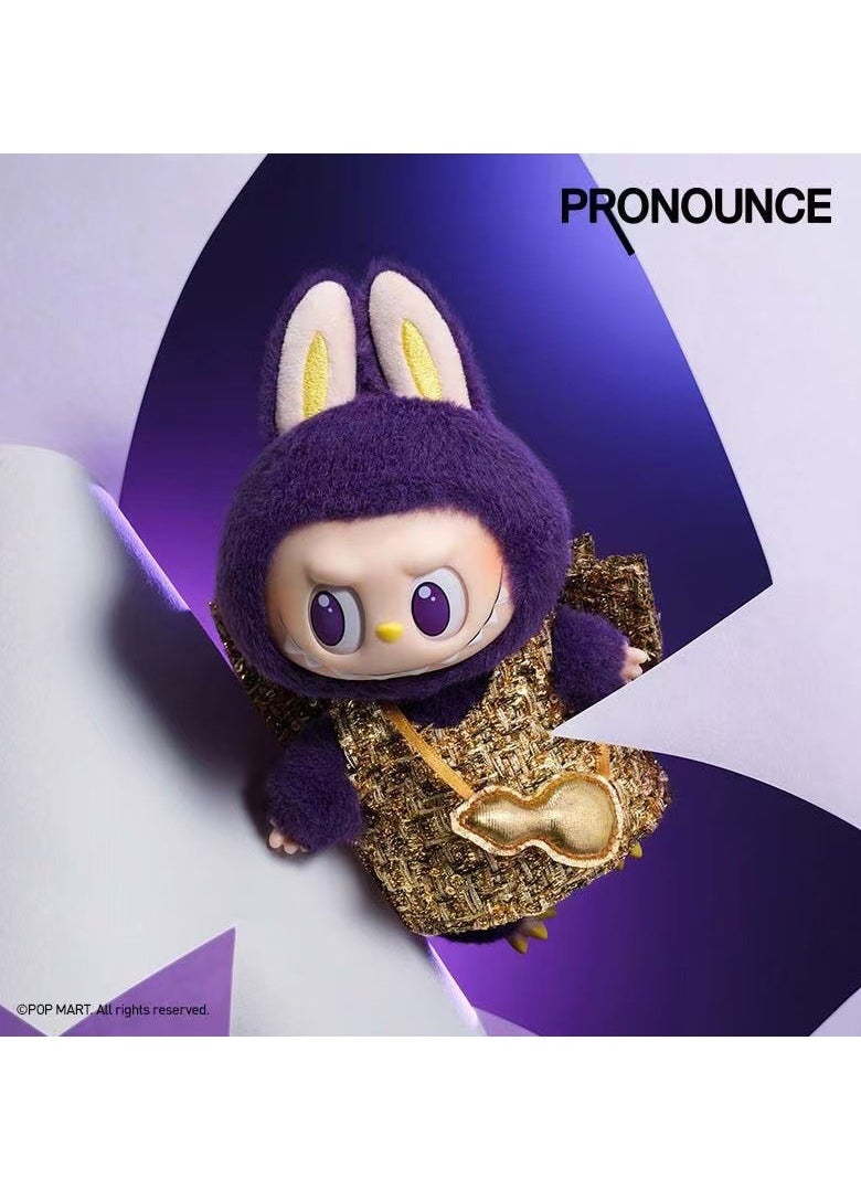 General Pop Mart LABUBU Milan Fashion Week joint plush vinyl gift hanger pendant  - Image 3