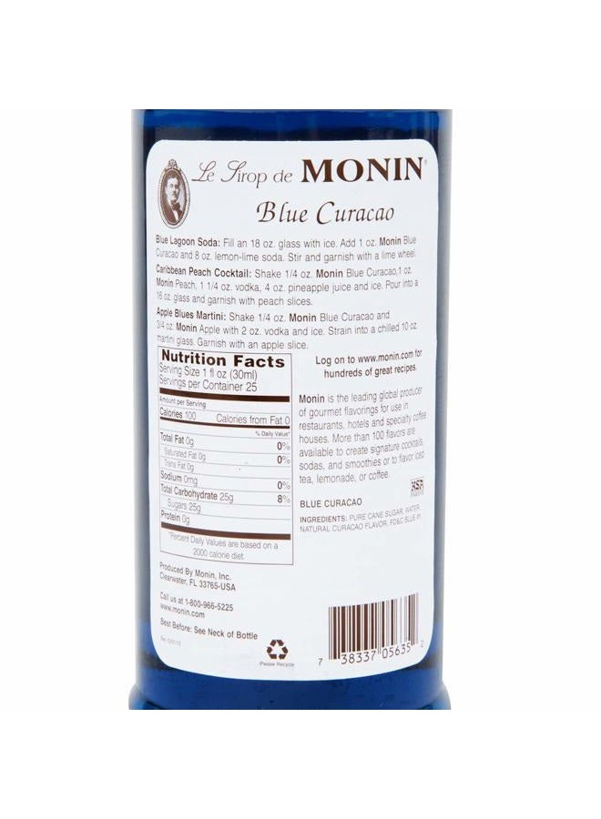 Monin Blue Curacao Syrup - Image 4