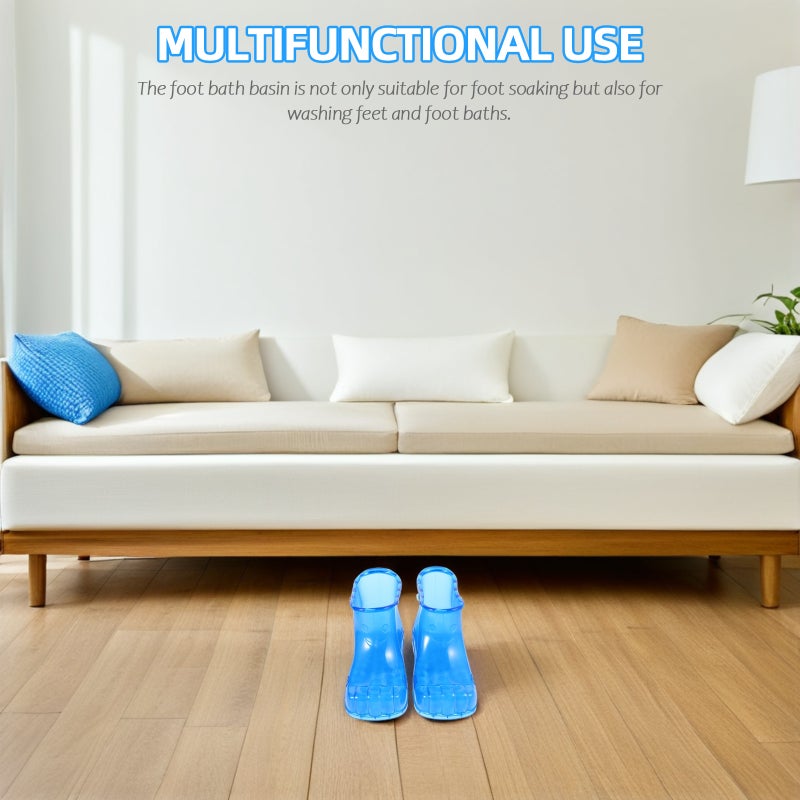 🏠 حوض غسيل للقدم محمول لنقع القدمين مع حذاء للاسترخاء والاستخدام المنزلي من PVC - Image 5