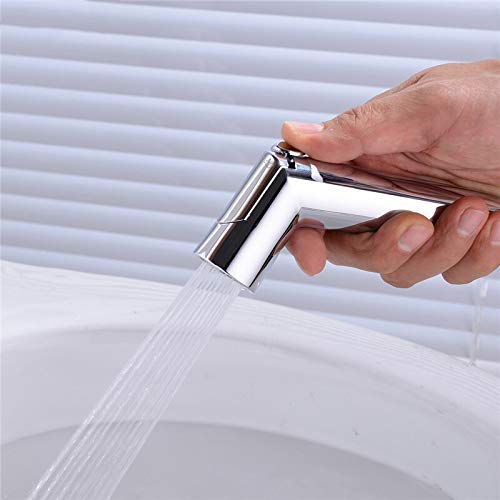 Clinton ABS Axis Health Faucet with 15Meter Stainless Steel Chrome Finish Rubber Hose Pipe with Wall Hook - Image 5